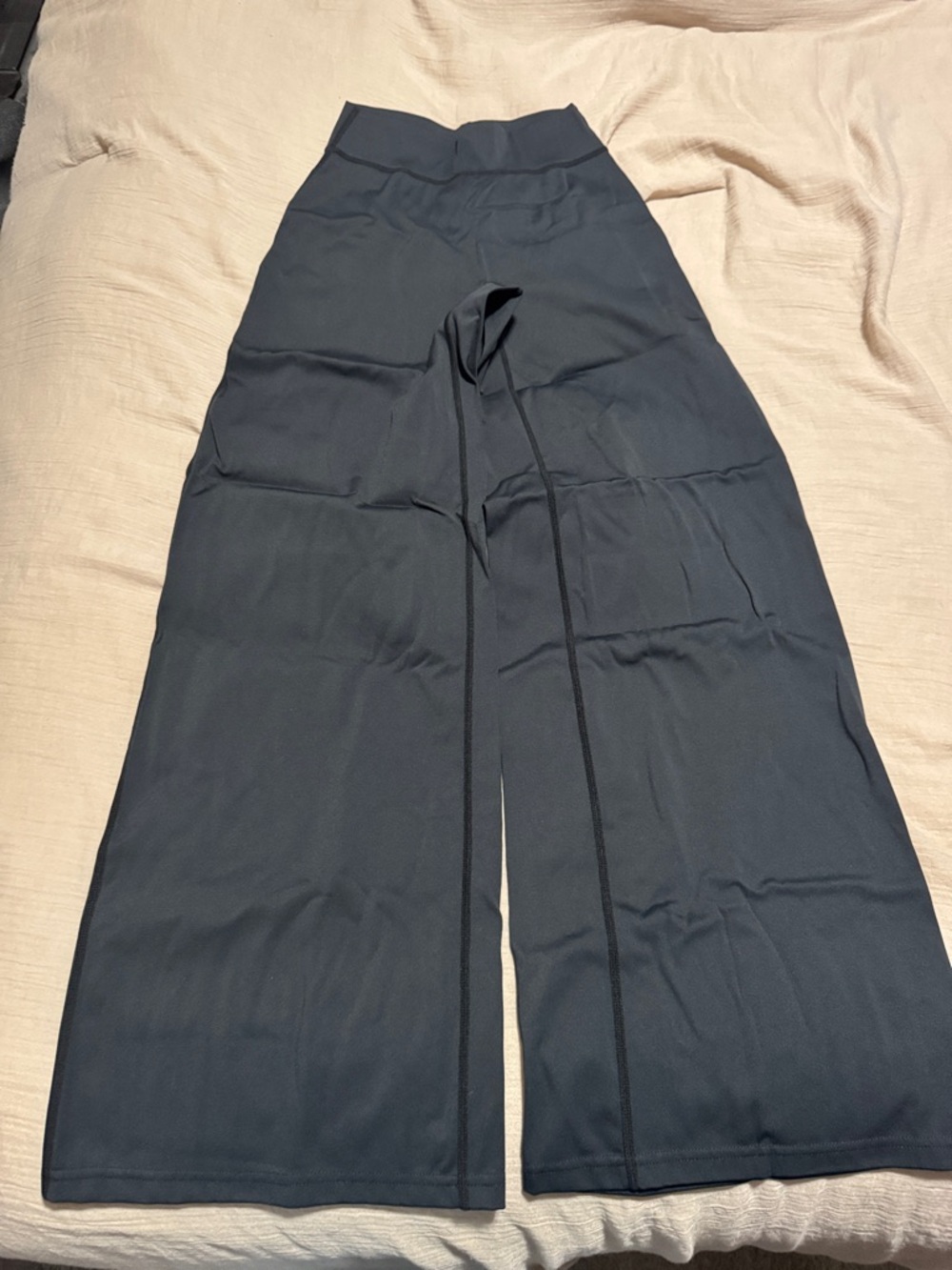 High-Waist Wide Leg Black Pants for Women